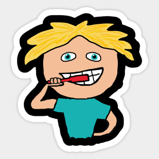 Brushing Teeth Sticker